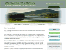 Tablet Screenshot of gaelic.ca